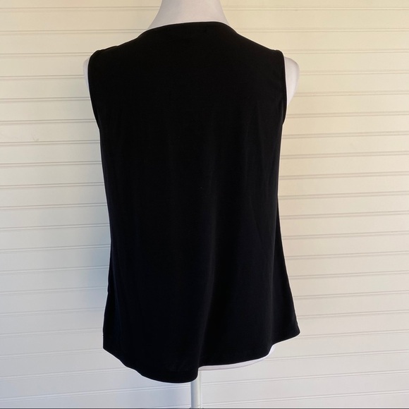 Black sleeveless blouse Size Medium - Picture 4 of 10